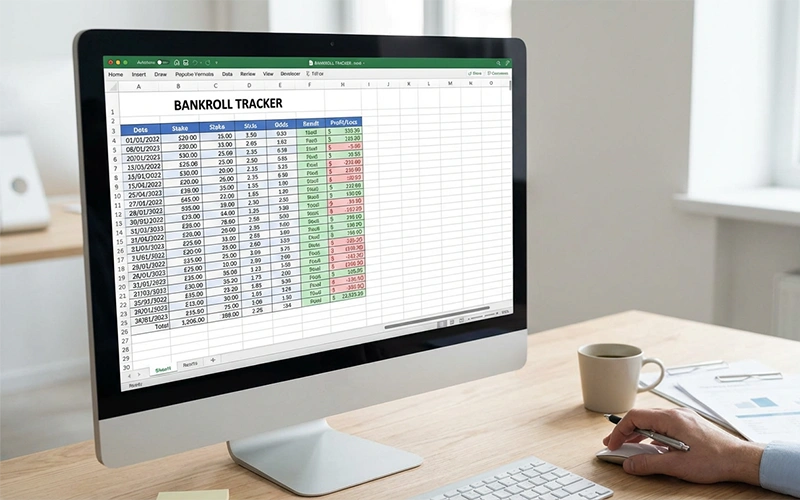 Tableur de suivi de bankroll avec historique des paris